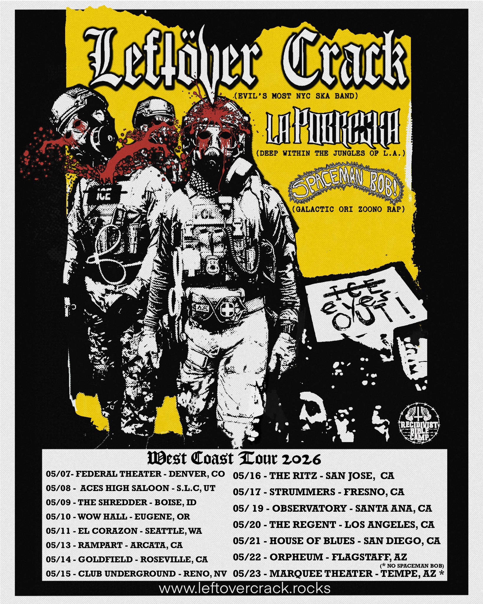 Leftöver Crack Tour Poster 2026